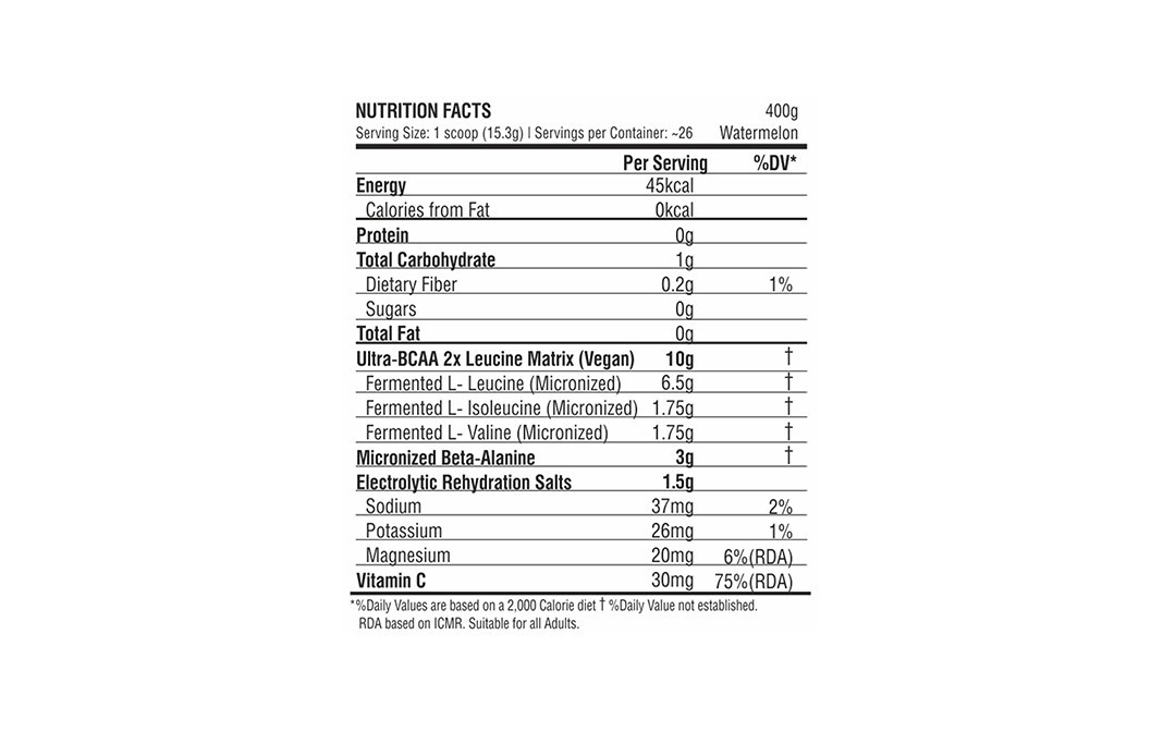 Procel Ultra-BCAA Watermelon Flavor    Plastic Jar  400 grams